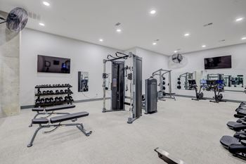 Gym with weights
